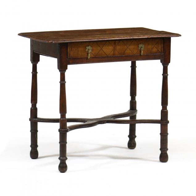 ENGLISH JACOBEAN INLAID OAK WRITING