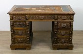 ENGLISH JACOBEAN OAK CARVED DE
