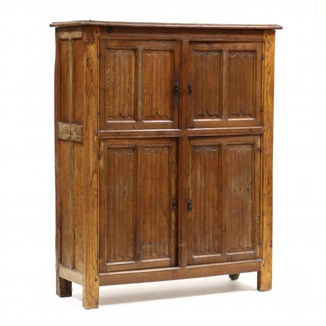 ENGLISH JACOBEAN OAK LINEN FOLD