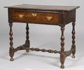 ENGLISH JACOBEAN OAK WORK TABL