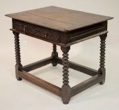 ENGLISH JACOBEAN SINGLE DRAWER