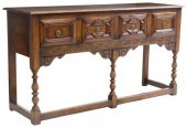 ENGLISH JACOBEAN STYLE CARVED