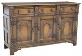ENGLISH JACOBEAN STYLE CARVED