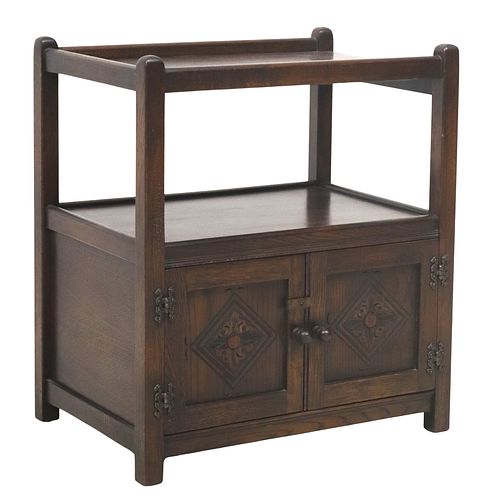 ENGLISH JACOBEAN STYLE CARVED OAK