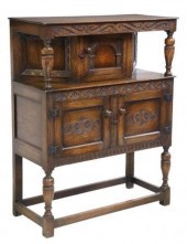 ENGLISH JACOBEAN STYLE CARVED