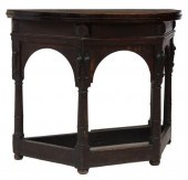 ENGLISH JACOBEAN STYLE OAK FLI