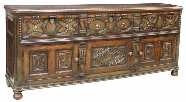 ENGLISH JACOBEAN STYLE OAK
