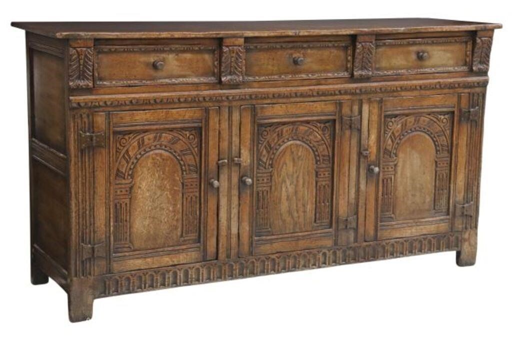 ENGLISH JACOBEAN STYLE OAK