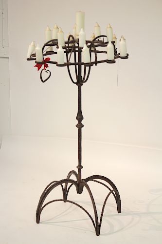 ENGLISH JACOBEAN STYLE WROUGHT IRON