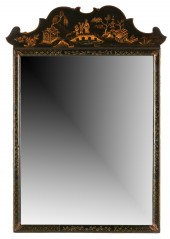 ENGLISH JAPANNED WALL MIRROREn