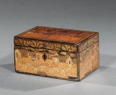ENGLISH LACQUERED TEA CADDYEng