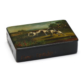 ENGLISH LACQUERWARE SNUFF BOX