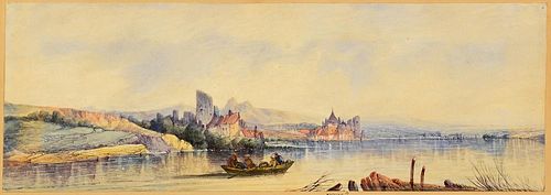 ENGLISH LANDSCAPE WATERCOLOR, A. H.