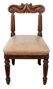 ENGLISH LATE REGENCY SIDE CHAI