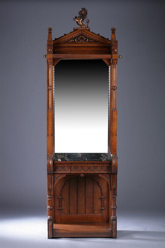 ENGLISH LATE VICTORIAN CARVED OAK