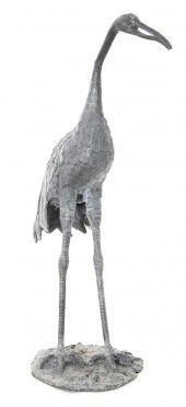English lead crane by H. Crowt