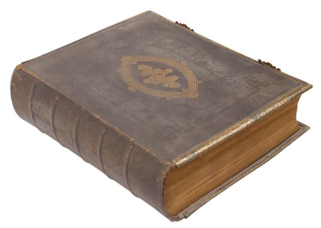 ENGLISH LEATHER-BOUND ILLUSTRATED