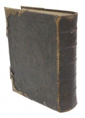 ENGLISH LEATHER-BOUND ILLUSTRA
