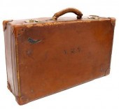 ENGLISH LEATHER SUITCASE TRUNK