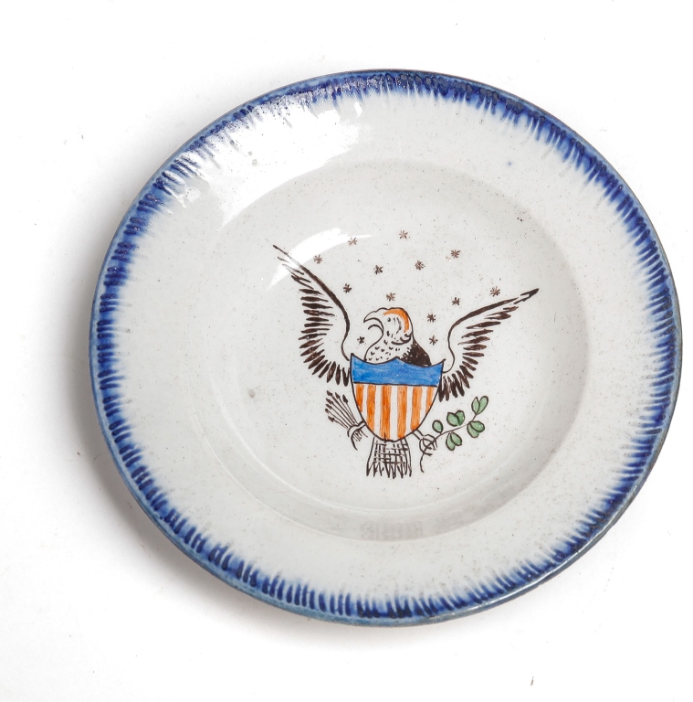 ENGLISH LEEDSWARE EAGLE CUP