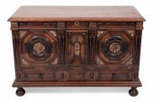 ENGLISH LIFT-TOP CHEST 18TH CE