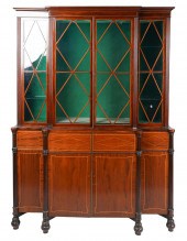 ENGLISH LINE-INLAID MAHOGANY B