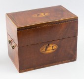 ENGLISH LIQUOR CHEST 19TH CENT