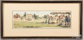ENGLISH LITHOGRAPH OF A GAME O
