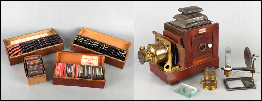 ENGLISH MAGIC LANTERN. Bearing a