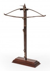 ENGLISH MAHOGANY AND STEEL CRO