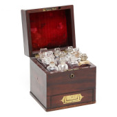 ENGLISH MAHOGANY APOTHECARY CA