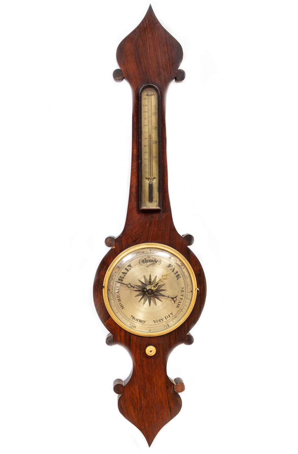 ENGLISH MAHOGANY BAROMETEREnglish