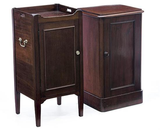 English mahogany bedstands circa