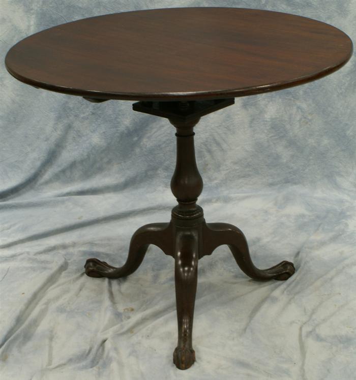 English mahogany birdcage tilt