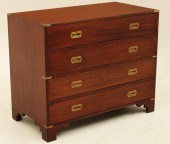ENGLISH MAHOGANY BRASS BOUND C