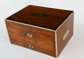 ENGLISH MAHOGANY BRASS TRIMMED