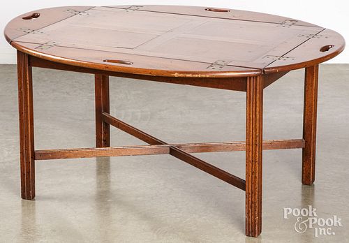 ENGLISH MAHOGANY BUTLERS TRAY