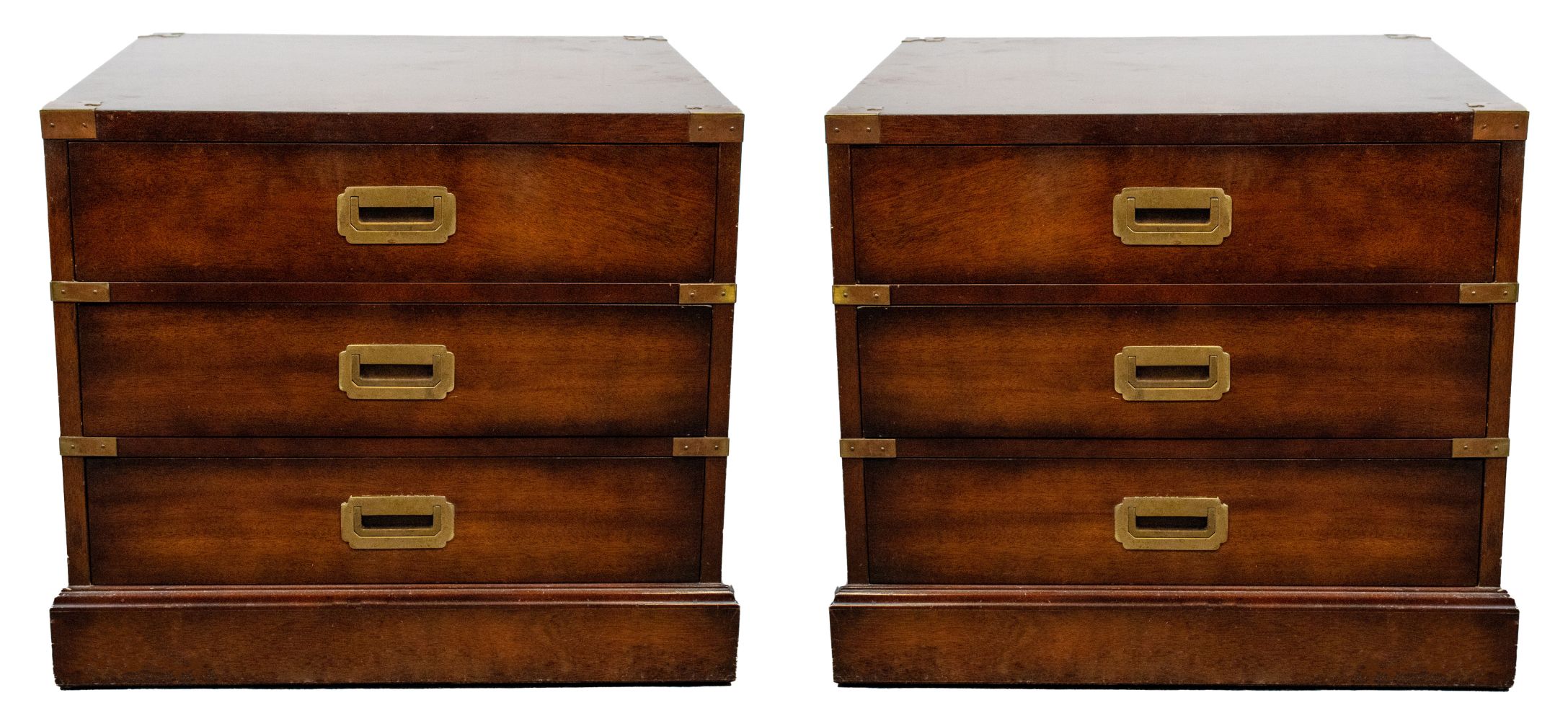 ENGLISH MAHOGANY CAMPAIGN CHEST