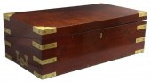 ENGLISH MAHOGANY CAMPAIGN DESK