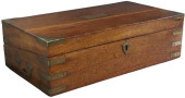 ENGLISH MAHOGANY CAMPAIGN DESK