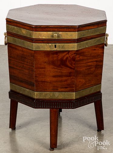 ENGLISH MAHOGANY CELLARETTE,