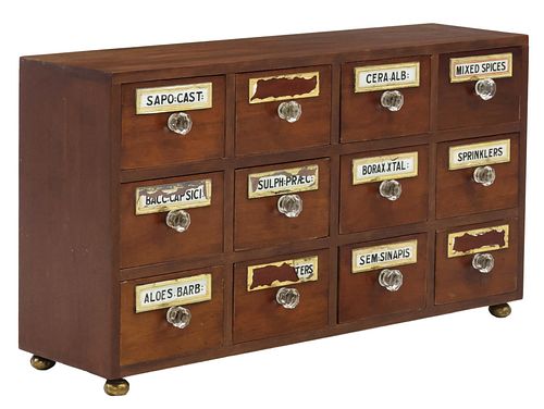 ENGLISH MAHOGANY CHEMIST&#039;S