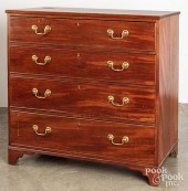 ENGLISH MAHOGANY CHEST OF DRAW