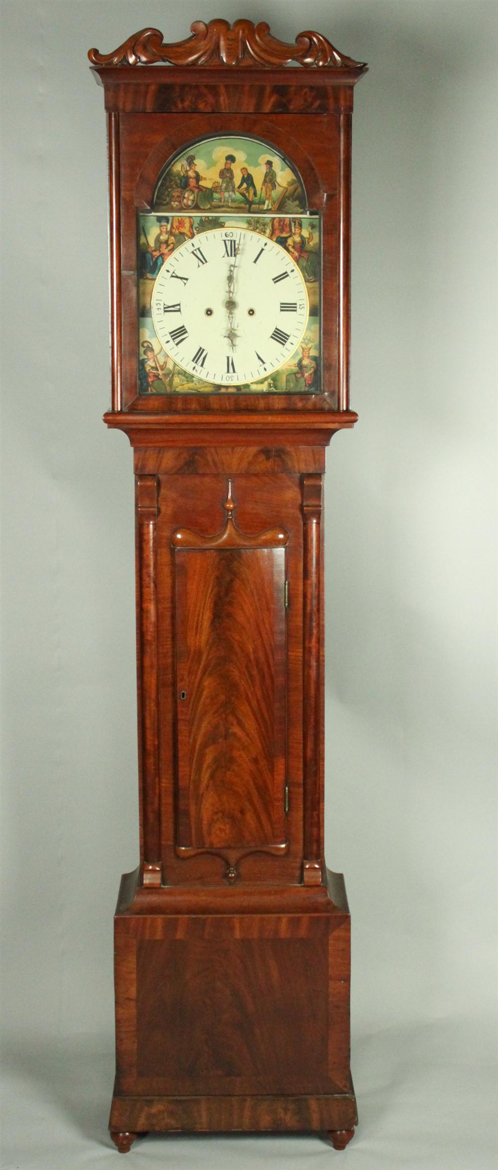 ENGLISH MAHOGANY CLASSICAL TALL