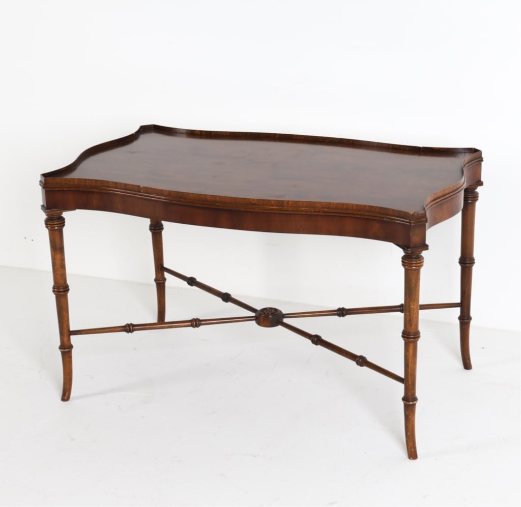 ENGLISH MAHOGANY COFFEE TABLE BY