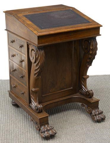 ENGLISH MAHOGANY DAVENPORT