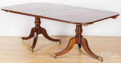 ENGLISH MAHOGANY DOUBLE PEDEST