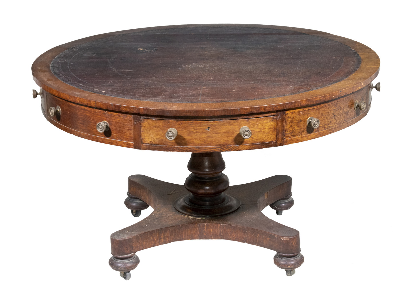 ENGLISH MAHOGANY DRUM TABLE Early