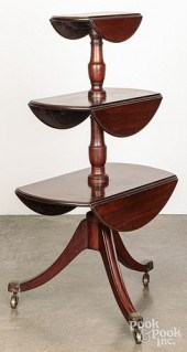 ENGLISH MAHOGANY DUMBWAITER, C