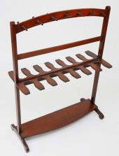 ENGLISH MAHOGANY EQUESTRIAN BO